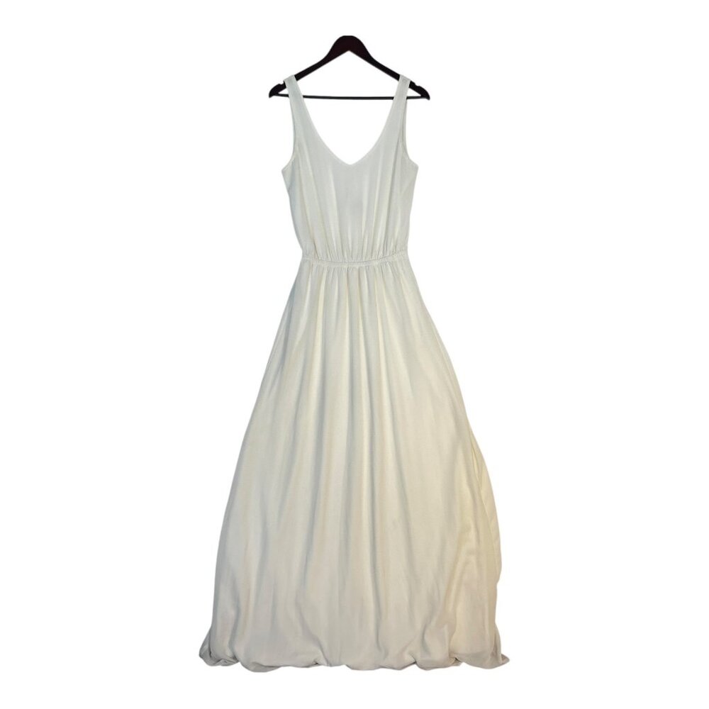 Show Me Your Mumu Dress Womens M White Sleeveless V-Neck Maxi Polyester